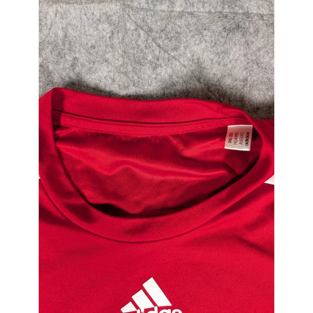 Adidas MidAmerica Nazarene University Pioneers Basketball Red Shirt HG4960 Mens - Picture 8 of 11
